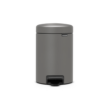 Load image into Gallery viewer, Brabantia New Icon Pedal Bin, 3 Liters - Mineral Concrete Grey