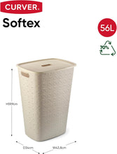 Load image into Gallery viewer, Curver Softex Laundry Hamper - 56 Liters, Off White