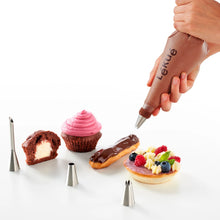 Load image into Gallery viewer, Lekue Reusable Piping Bag Set with 3 Nozzles - Clear