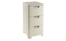 Load image into Gallery viewer, Curver Rattan Style 3 Drawers, Off-White