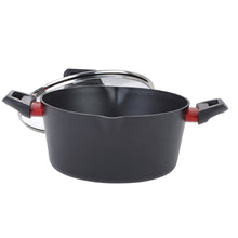 Load image into Gallery viewer, Luigi Ferrero Rosso Cooking Pots with Glass Lids - Available in 3 Sizes