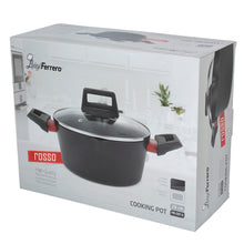 Load image into Gallery viewer, Luigi Ferrero Rosso Cooking Pots with Glass Lids - Available in 3 Sizes