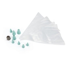 Load image into Gallery viewer, Luigi Ferrero Norsk Piping Bag & Cake Decorating with 8 Nozzles.