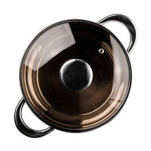 Load image into Gallery viewer, Muhler Cooking Pot with Glass Lid - 7 Liters, Stainless Steel