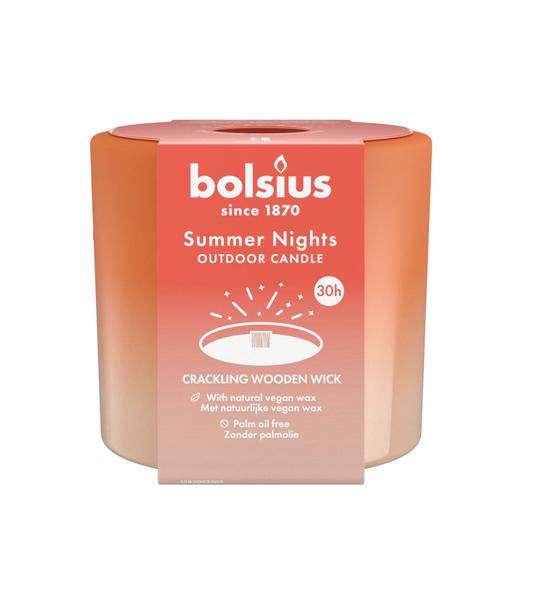 Bolsius Summer Nights Outdoor Candles - 80/90mm, Ivory
