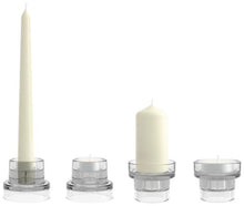 Load image into Gallery viewer, Bolsius New 4-in-1 Glass Candle Holder - 75/89mm