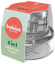 Load image into Gallery viewer, Bolsius New 4-in-1 Glass Candle Holder - 75/89mm