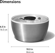 Load image into Gallery viewer, OXO Good Grips Salad Spinner, 26cm - Stainless Steel