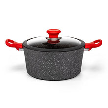 Load image into Gallery viewer, Luigi Ferrero Atlanta Non-Stick Cooking Pots with Glass Lids - Available in 3 Sizes