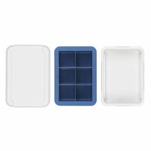 Load image into Gallery viewer, 3 piece of OXO Good Grips Covered Silicone Ice Cube Tray - Large Cube, top view.