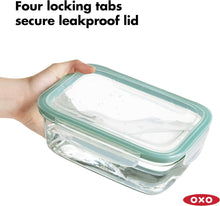 Load image into Gallery viewer, OXO Good Grips Smart Snap Seal Glass Rectangular Container - 1.8 Liters