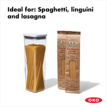 Load image into Gallery viewer, OXO Good Grips Pop Container - Small Square Tall, 2.1 Liters, filled.