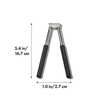 Load image into Gallery viewer, OXO Good Grips Seafood and Nut Cracker - Stainless Steel, with dimensions.