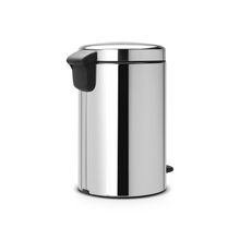 Load image into Gallery viewer, Brabantia New Icon Pedal Bin, 12 Liters - Brilliant Steel