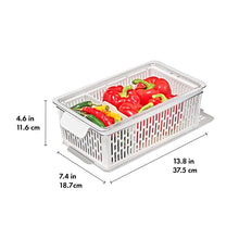 Load image into Gallery viewer, OXO Good Grips Produce Saver - Medium Bin, graphic with dimensions.