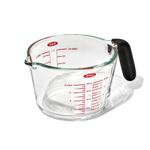 Load image into Gallery viewer, OXO Good Grips Glass Measuring Cup - 1000ml, angled view.