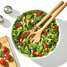 Load image into Gallery viewer, Lifestyl image of OXO Good Grips Beechwood Salad Servers, 2-Piece Set.