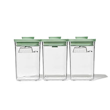 Load image into Gallery viewer, OXO Good Grips Pop Container Set with Mini Scoops - Limited Edition Pistachio, Set of 3.