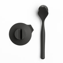 Load image into Gallery viewer, Brabantia SinkSide Dish Brush with Suction Cup Holder - Dark Grey