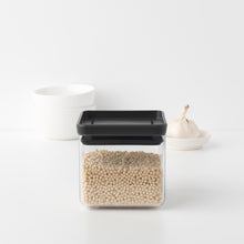 Load image into Gallery viewer, Brabantia Tasty+ Square Canister - 0.7 liters - Dark Grey