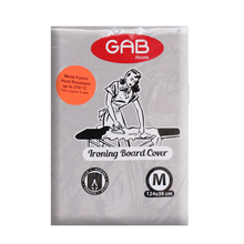 Load image into Gallery viewer, Gab Home Metallized Ironing Board Cover with 5mm Foam - 125 x 38cm, Silver