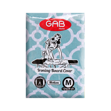 Load image into Gallery viewer, Gab Home Ironing Board Covers with 5mm Foam, Blue with Patterns - Medium or Large