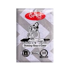 Load image into Gallery viewer, Gab Home Ironing Board Cover with 5mm Foam - 125 x 38cm, Grey & White