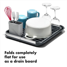 Load image into Gallery viewer, OXO Good Grips Aluminum Fold Flat Dish Rack