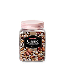 Load image into Gallery viewer, Plastic Forte Classic Square Food Canister - 1.2 Liters, Available in Several Colors