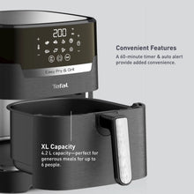 Load image into Gallery viewer, Tefal Easy Fry & Grill 2-in-1, Air Fryer + Grill, Digital, XL - 4.2 Liters, 1550 W - Black