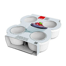 Load image into Gallery viewer, Ibili Set of 4 Ceramic Ramequins, 9 x 9 x 5cm - White, package.