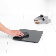 Load image into Gallery viewer, Brabantia Renew Digital Bathroom Scale, Battery Powered, Glass - Dark Grey