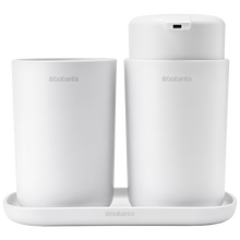 Load image into Gallery viewer, Brabantia ReNew Set of 3 Bathroom Accessories - White