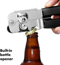 Load image into Gallery viewer, OXO Good Grips Can Opener (Soft-Handled) - Black, in use.