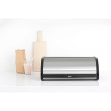 Load image into Gallery viewer, Brabantia Roll Top Bread Bin - Matt Steel Fingerprint Proof