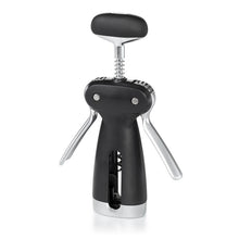 Load image into Gallery viewer, OXO Good Grips Winged Corkscrew with Removable Foil Cutter - Black, angled view.