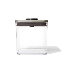 Load image into Gallery viewer, OXO Good Grips Pop Container, Big Square Short, 2650ml - Stainless Steel
