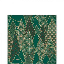 Load image into Gallery viewer, Ambiente Luxury Trees Green Napkins - 25cm.
