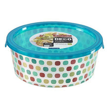 Load image into Gallery viewer, Curver Deco Chef Round Food Containers - Aqua Blue