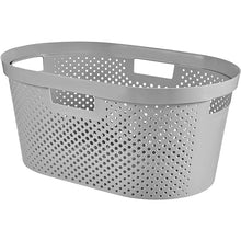 Load image into Gallery viewer, Curver Infinity Laundry Basket with Dots - 40 Liters, Grey or White