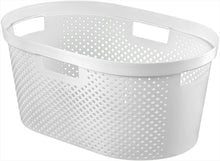 Load image into Gallery viewer, Curver Infinity Laundry Basket with Dots - 40 Liters, Grey or White