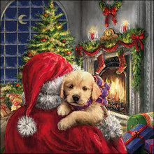Load image into Gallery viewer, Ambiente Puppy At Fire Napkins - Large
