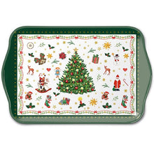 Load image into Gallery viewer, Ambiente Melamine Tray Christmas Evergreen - 13x21cm