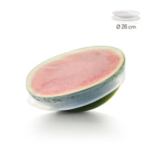 Load image into Gallery viewer, Lekue Reusable Flexible Silicone Lid, 26 - 30cm Diameter - Translucent White