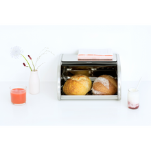 Load image into Gallery viewer, Brabantia Medium Roll Top Bread Bin - Matt steel