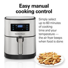 Load image into Gallery viewer, Hamilton Beach Digital Air Fryer with 8 Presets - 5.6 Liters, 1700W