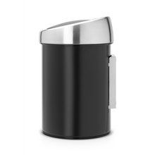 Load image into Gallery viewer, Brabantia Soft Touch Bin, 3 Liters - Matt Black