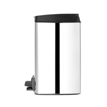 Load image into Gallery viewer, Brabantia Rectangular Pedal Bin with Inner Bucket - 10 Liters, Brilliant Steel