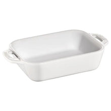 Load image into Gallery viewer, Staub Ceramic Gratin Rectangular Dishes, Pure White - Available in 4 Sizes