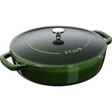 Load image into Gallery viewer, Staub Round Cast Iron Braiser Christeria, Basil - 24 cm or 28cm